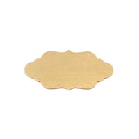 Brass Small Elegant Plaque, 24g Brass Small Elegant Plaque, 24g