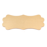 Brass Large Lanky Plaque, 24g Brass Large Lanky Plaque, 24g