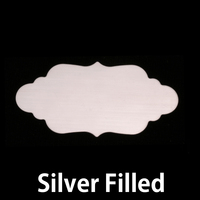 Silver Filled Large Elegant Plaque, 24g Silver Filled Large Elegant Plaque, 24g
