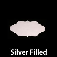 Silver Filled Small Elegant Plaque, 24g Silver Filled Small Elegant Plaque, 24g
