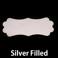 Silver Filled Large Lanky Plaque, 24g Silver Filled Large Lanky Plaque, 24g