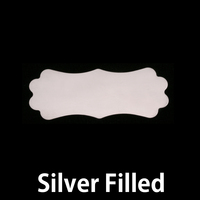 Silver Filled Small Lanky Plaque, 24g Silver Filled Small Lanky Plaque, 24g