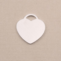 Aluminum "Tiffany" Style Heart, 18g Aluminum "Tiffany" Style Heart, 18g