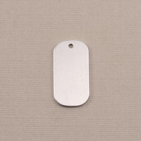 Aluminum Small Dog Tag (no notch), 18g Aluminum Small Dog Tag (no notch), 18g