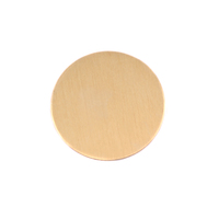 Brass 3/4" (19mm) Circle, 24g Brass 3/4" (19mm) Circle, 24g