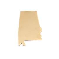 Brass Alabama State Blank, 24g Brass Alabama State Blank, 24g