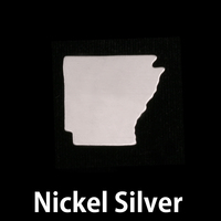 Nickel Silver Arkansas State Blank, 24g Nickel Silver Arkansas State Blank, 24g