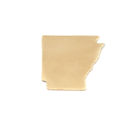 Brass Arkansas State Blank, 24g Brass Arkansas State Blank, 24g