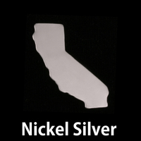 Nickel Silver California State Blank, 24g Nickel Silver California State Blank, 24g