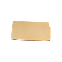 Brass Kansas State Blank, 24g Brass Kansas State Blank, 24g