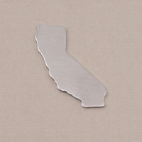 Aluminum California State Blank, 18g Aluminum California State Blank, 18g
