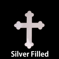 Silver Filled Fancy Cross, 24g Silver Filled Fancy Cross, 24g