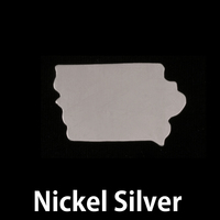 Nickel Silver Iowa State Blank, 24g Nickel Silver Iowa State Blank, 24g