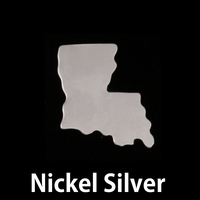 Nickel Silver Louisiana State Blank, 24g Nickel Silver Louisiana State Blank, 24g