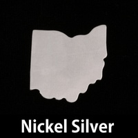Nickel Silver Ohio State Blank, 24g Nickel Silver Ohio State Blank, 24g