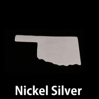 Nickel Silver Oklahoma State Blank, 24g Nickel Silver Oklahoma State Blank, 24g
