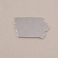 Aluminum Iowa State Blank, 18g Aluminum Iowa State Blank, 18g