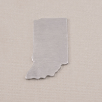 Aluminum Indiana State Blank, 18g Aluminum Indiana State Blank, 18g