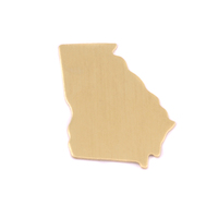 Brass Georgia State Blank, 24g Brass Georgia State Blank, 24g