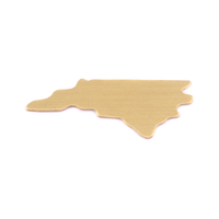 Brass North Carolina State Blank, 24g Brass North Carolina State Blank, 24g