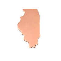 Copper Illinois State Blank, 24g Copper Illinois State Blank, 24g