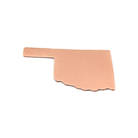 Copper Oklahoma State Blank, 24g Copper Oklahoma State Blank, 24g