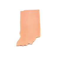 Copper Indiana State Blank, 24g Copper Indiana State Blank, 24g