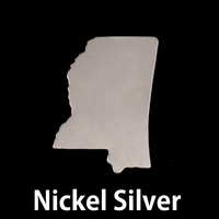 Nickel Silver Mississippi State Blank, 24g Nickel Silver Mississippi State Blank, 24g