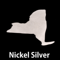 Nickel Silver New York State Blank, 24g Nickel Silver New York State Blank, 24g
