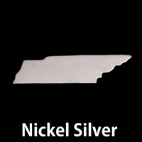 Nickel Silver Tennessee State Blank, 24g Nickel Silver Tennessee State Blank, 24g