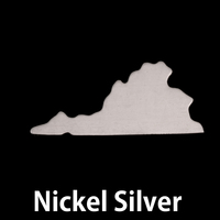 Nickel Silver Virginia State Blank, 24g Nickel Silver Virginia State Blank, 24g