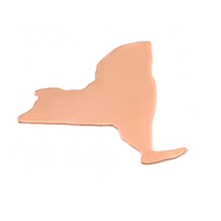 Copper New York State Blank, 24g Copper New York State Blank, 24g
