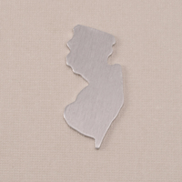 Aluminum New Jersey State Blank, 18g Aluminum New Jersey State Blank, 18g