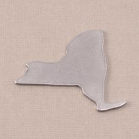 Aluminum New York State Blank, 18g Aluminum New York State Blank, 18g