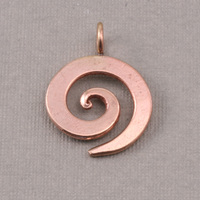 Bronze Medium Spiral Pendant 3/4" (19mm) Bronze Medium Spiral Pendant 3/4" (19mm)
