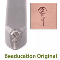 Open Rose Design Stamp-Beaducation Original Open Rose Design Stamp-Beaducation Original