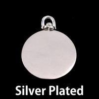 Silver Plated Brass Large Circle Swivel Pendant Silver Plated Brass Large Circle Swivel Pendant