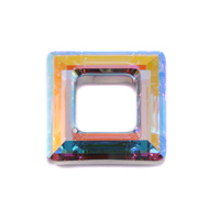 Swarovski Crystal Square Ring - Crystal AB 20mm Swarovski Crystal Square Ring - Crystal AB 20mm