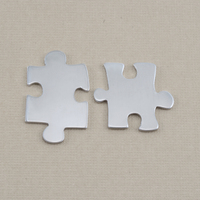 Aluminum Paired Puzzle Pieces, 18g Aluminum Paired Puzzle Pieces, 18g