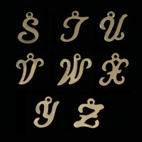 Gold Filled Script Letter Charm S, 24g Gold Filled Script Letter Charm S, 24g
