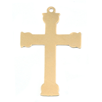 Brass Large Fancy Cross, 24g Brass Large Fancy Cross, 24g