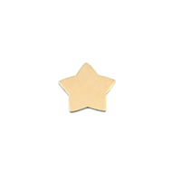 Brass Rounded Star, 24g Brass Rounded Star, 24g