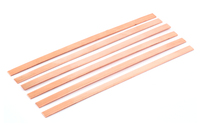 Copper Bracelet Blanks, 6" Long, 1/4" Wide, Set of 6 Copper Bracelet Blanks, 6" Long, 1/4" Wide, Set of 6