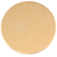 Brass 2" (50.8mm) Circle, 24g Brass 2" (50.8mm) Circle, 24g