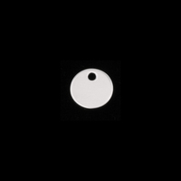 Sterling Silver (8mm) Circle with Hole, 22g Sterling Silver (8mm) Circle with Hole, 22g