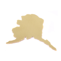 Brass Alaska State Blank, 24g Brass Alaska State Blank, 24g