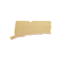 Brass Connecticut State Blank, 24g Brass Connecticut State Blank, 24g