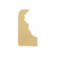 Brass Delaware State Blank, 24g Brass Delaware State Blank, 24g