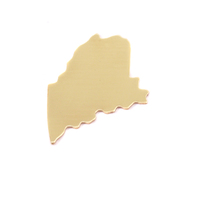 Brass Maine State Blank, 24g Brass Maine State Blank, 24g