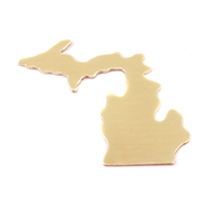 Brass Michigan State Blank, 24g Brass Michigan State Blank, 24g